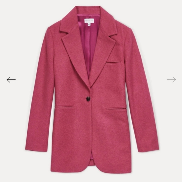 Something Navy Jackets & Blazers - Hot Pink Wool Blazer - Something Navy
